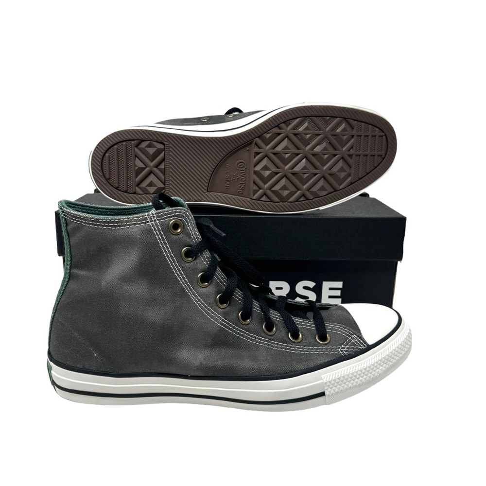 Converse Chuck Taylor Canvas Gray High Sneakers Skate Shoes Men's Size A06586C - Picture 4 of 10